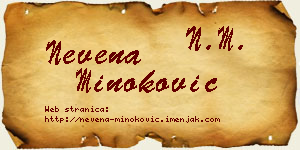 Nevena Minoković vizit kartica